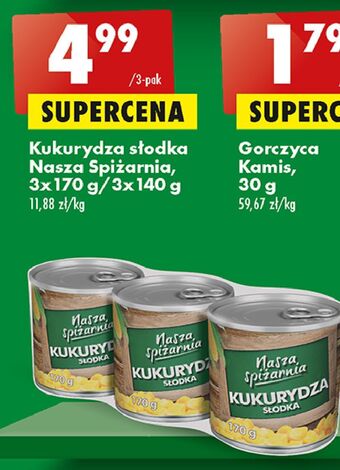 Biedronka Kukurydza słodka Nasza Spiżarnia oferta