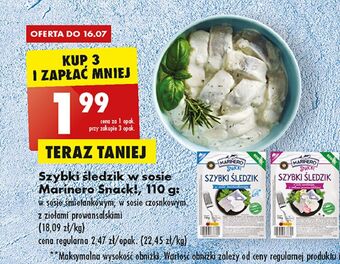 Biedronka Śledź w sosie śmietanowym Marinero Szybki Śledzik oferta