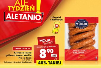 Biedronka Kiełbasa śląska grillowa Kraina Wędlin Na Co Dzień oferta