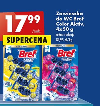 Biedronka Zawieszka do wc świeże kwiaty Bref Color Aktiv (Wcześniej Blue Active) oferta