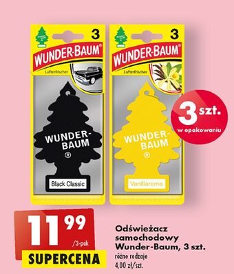 Biedronka Zapach samochodowy czarna klasyka Wunder-Baum oferta