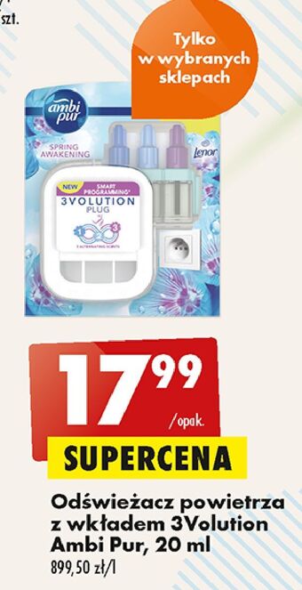 Biedronka Wkłady zapachowe lenor Ambi Pur 3Volution oferta