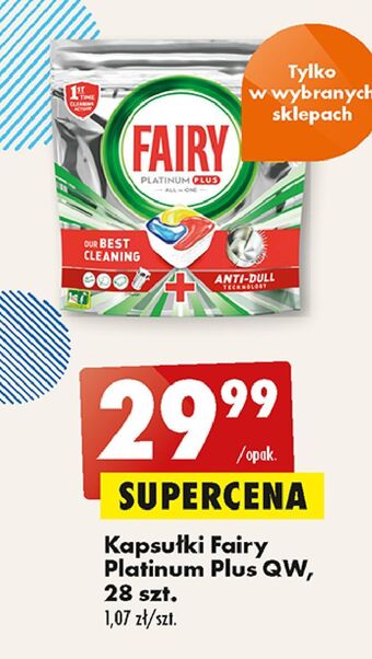 Biedronka Tabletki do zmywarki Fairy Platinum Plus oferta
