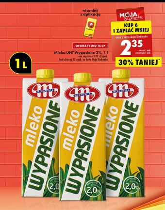 Biedronka Mleko 2% Mlekovita Wypasione oferta