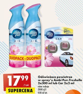 Biedronka Odświeżacz powietrza flowers and spring Ambi Pur Freshelle oferta