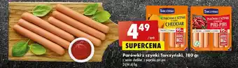 Biedronka Parówki z serem cheddar Tarczyński oferta