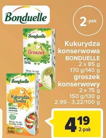Carrefour Market Kukurydza konserwowa Bonduelle oferta