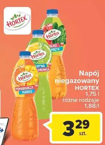 Carrefour Market Napój jabłkowo-miętowy Hortex oferta