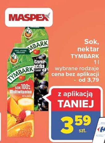 Carrefour Market Sok multiwitamina Tymbark 1936 oferta
