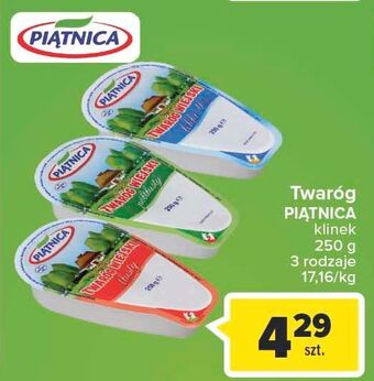 Carrefour Market Twaróg półtłusty Piątnica Wiejski oferta
