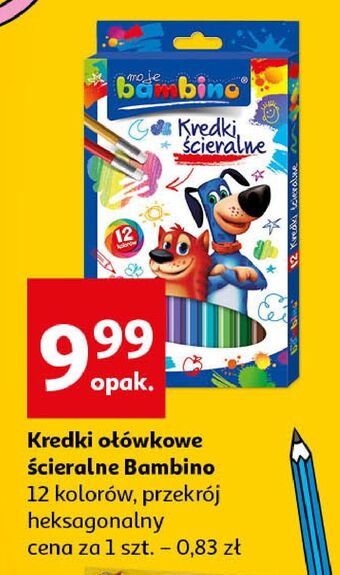 Auchan Kredki 12 kolorów Moje Bambino oferta