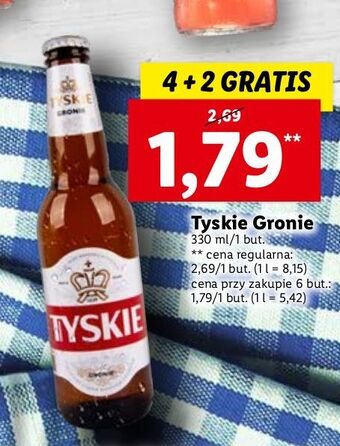 Lidl Piwo Tyskie Gronie oferta