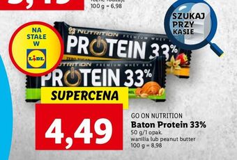 Lidl Baton proteinowy słony karmel 33% Sante Go On! Protein oferta