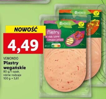 Lidl Plastry wegańskie Vemondo oferta