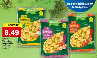 Lidl Tortellini z pomidorami i bazylią Vemondo oferta