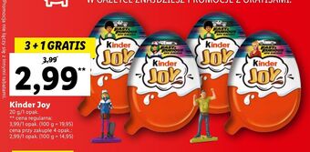 Lidl Jajko niespodzianka fast & furious Kinder Joy oferta