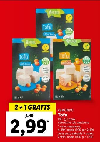 Lidl Tofu wędzone Vemondo oferta