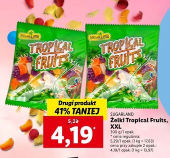 Lidl Żelki tropical fruits Sugar Land oferta