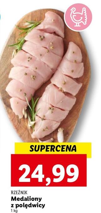 Lidl Medaliony z polędwiczki indyka Rzeźnik Codzienna Dostawa oferta