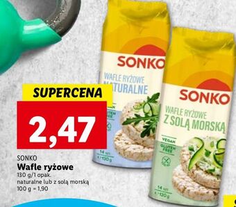Lidl Wafle ryżowe z solą morską Sonko oferta