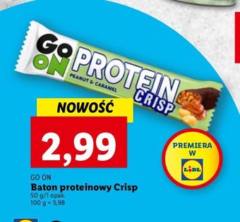 Lidl Baton peanut & caramel Sante Go On! Protein Crisp oferta