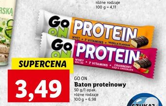 Lidl Baton proteinowy żurawinowy 25% Sante Go On! Protein oferta
