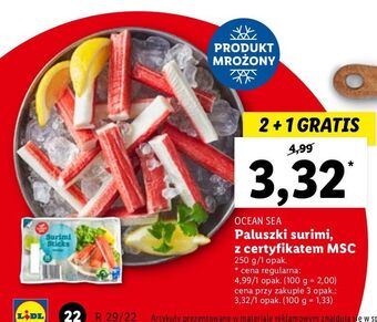 Lidl Paluszki surimi Oceansea oferta