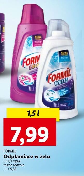 Odplamiacz w żelu white Formil