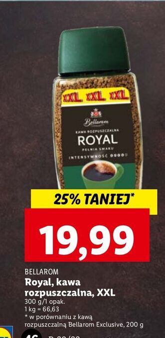 Lidl Kawa Bellarom Royal oferta