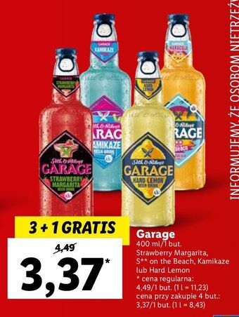 Lidl Piwo Garage S** On The Beach oferta
