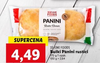 Lidl Panini rustici durum 33 Fine Foods oferta