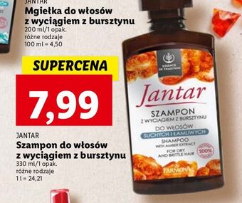 Lidl Szampon do włosów suchych i łamliwych Farmona Jantar oferta