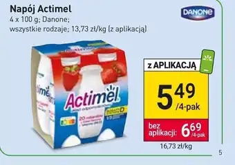 Stokrotka Market Napój Actimel 4 x 100 g oferta