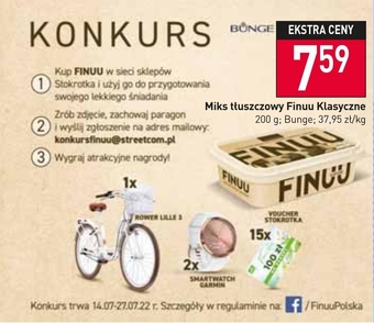 Stokrotka Market Finuu klasyczne Miks tłuszczowy do smarowania 200 g oferta