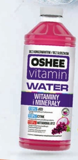 Netto Oshee Vitamin Water Napój niegazowany o smaku czerwonych winogron dragonfruit 1,1 l oferta