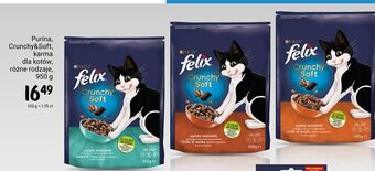 Rossmann Karma dla kota wołowina i kurczak z warzywami Purina Felix Crunchy Soft oferta