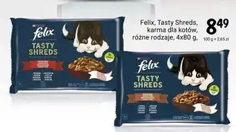 Rossmann Karma dla kota wiejskie smaki wołowina i kurczak w sosie Purina Felix Tasty Shreds oferta