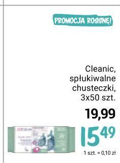 Rossmann Chusteczki nawilżane pure water Cleanic Baby oferta