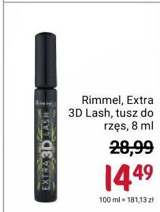 Rossmann Tusz do rzęs Rimmel Extra 3D Lash oferta
