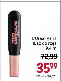 Rossmann Tusz do rzęs mega black L'oreal Air Volume oferta