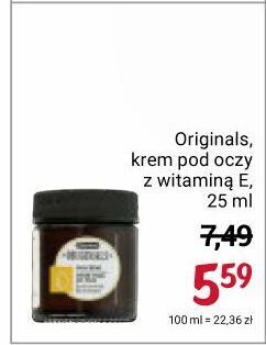 Rossmann Krem pod oczy z witaminą e Kruidvat Originals oferta