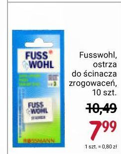 Rossmann Ostrza zapasowe do ścinacza Fusswohl oferta