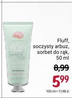 Rossmann Sorbet nawilżający do rąk soczysty arbuz Fluff Superfood oferta
