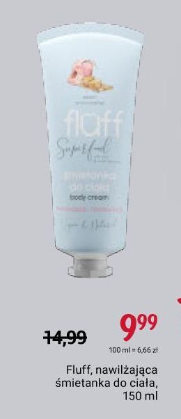 Rossmann Śmietanka do ciała brzoskwinia z karmelem nawilżająca Fluff Superfood oferta