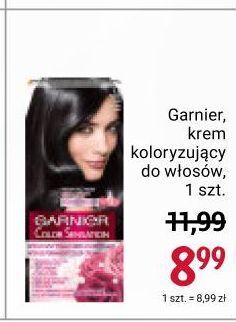 Rossmann Farba do włosów 1.0 głęboka onyksowa czerń Garnier Color Sensation oferta