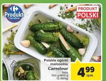 Carrefour Ogórki małosolne Carrefour oferta