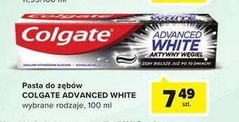 Carrefour Pasta do zębów charcoal Colgate Advanced White oferta