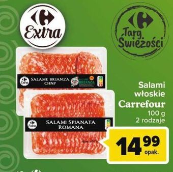 Carrefour Salami spinata romana Carrefour Extra oferta