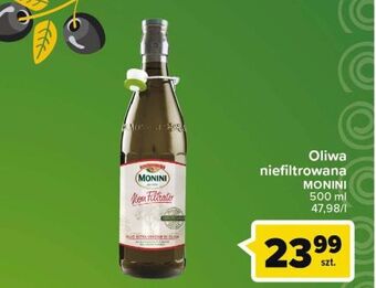 Carrefour Oliwa z oliwek Monini Non Filtrato oferta