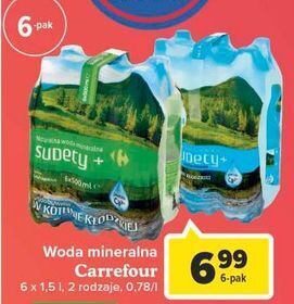 Carrefour Market Woda naturalna niegazowana Carrefour Sudety+ oferta